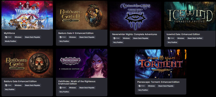 Все игры, входящие в комплект RPG Icons (Источник изображения: Green Man Gaming)