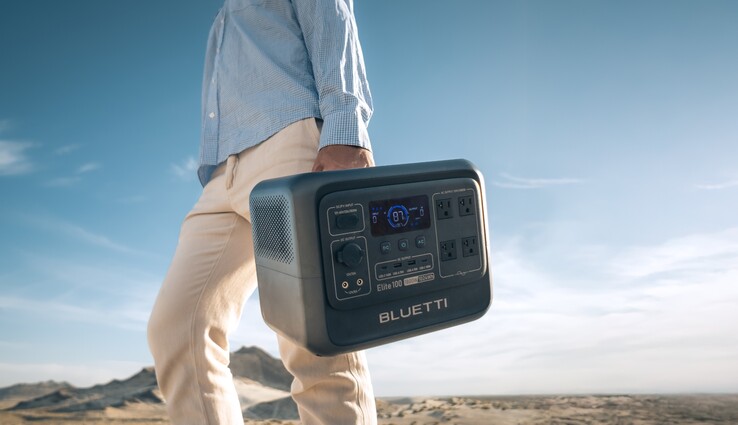 Портативная электростанция Bluetti Elite 100 V2 весит 11,5 кг (25,3 фунта) (Источник изображения: Bluetti)