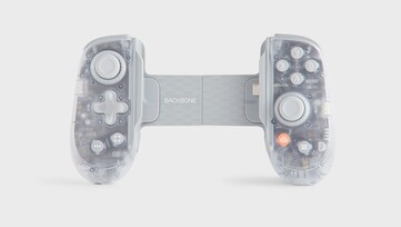 Специальное издание Bith x Backbone Pro имеет белый полупрозрачный корпус. (Источник изображения: Backbone)