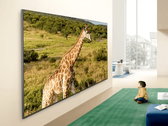 Рекламное изображение телевизора LG QNED84B.