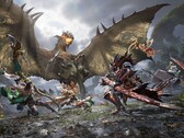 Охотники сразятся с крылатой виверной в совместном бою в игре Monster Hunter Outlanders. 