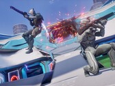Две фракции из Splitgate 2 вступили в бой. (Источник изображения: Steam)