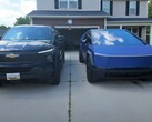 Tesla Cybertruck сталкивается с жесткой конкуренцией со стороны конкурирующих электрических пикапов, включая Chevrolet Silverado EV. (Источник изображения: Lamar MK via YouTube)