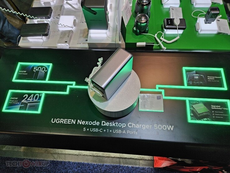 500-ваттное зарядное устройство Nexode может выдавать 240 Вт от одного порта USB-C. (Источник изображения: TechPowerUp)