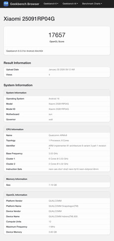 (Источник изображения: Geekbench)