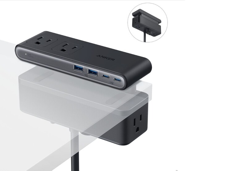 Разветвитель питания Anker Nano Power Strip (10 в 1, 70 Вт, зажим). (Источник изображения: Anker)