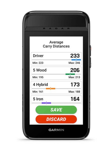 Можно сохранять дистанции ударов для разных клубов