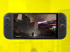 Чарльз также рассказал, что при создании порта Cyberpunk 2077 для Switch 2 пришлось внести множество изменений на уровне движка. На фото: игра, запущенная на портативной консоли. (Источник изображения: CDPR и Nintendo)