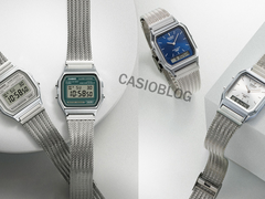 Слева направо: Casio A158WEM-3, A158WEM-7, AQ-230EM-2A и AQ-230EM-7A. (Источник изображения: Casioblog)