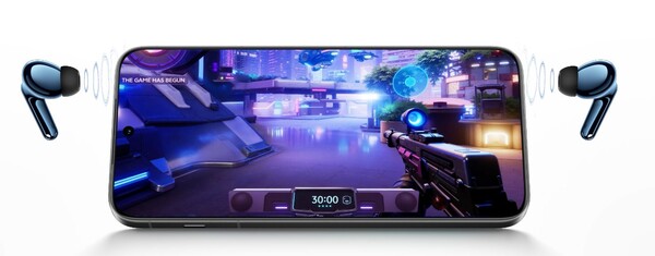 Наушники Vivo TWS 5 имеют игровой режим с низкой задержкой. (Источник изображения: Vivo)