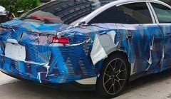 Замаскированный прототип BYD Han 3-го поколения, сфотографированный сообществом поклонников BYD «Di Fen Zhi Jia»