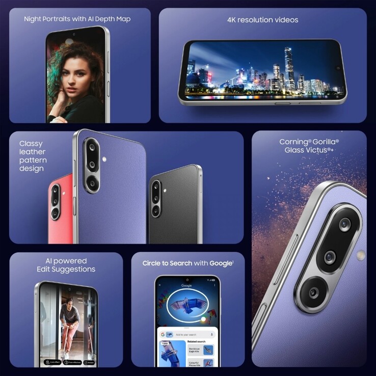 Основные характеристики Samsung Galaxy F36 5G (Источник изображения: Samsung)