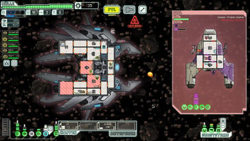 На изображении: скриншот игрового процесса из игры «FTL: Faster Than Light».