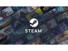 Рекламное изображение Steam с логотипом в центре на фоне различных обложек игр. (Источник изображения: Steam)