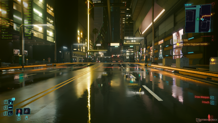Cyberpunk 2077 DLSS 4.5 Preset L. (Источник изображения: Notebookcheck)