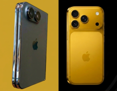 Утечка модели дизайна iPhone Ultra (слева) рядом с iPhone 17 Pro (справа) - отредактировано.