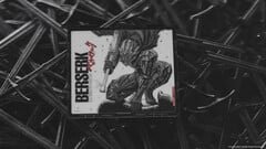 Стеклянный игровой коврик для мыши Wallhack SP-005 Berserk с изображением Гатса в доспехах Берсерка.