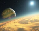 Изображение Kepler-1625b, экзопланеты, вращающейся вокруг звезды Kepler-1625 в созвездии Сигнус. (Источник изображения: AFP - RON MILLER / LEEMAGE)