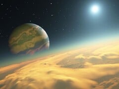Изображение Kepler-1625b, экзопланеты, вращающейся вокруг звезды Kepler-1625 в созвездии Сигнус. (Источник изображения: AFP - RON MILLER / LEEMAGE)