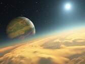 Изображение Kepler-1625b, экзопланеты, вращающейся вокруг звезды Kepler-1625 в созвездии Сигнус. (Источник изображения: AFP - RON MILLER / LEEMAGE)
