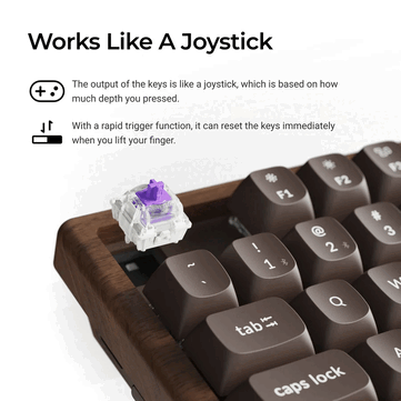 Keychron K8 HE — специальная версия из цельного дерева