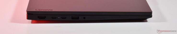 слева: HDMI, USB-C 3.2 Gen 1, USB4, USB-A 3.2 Gen 1, 3,5 мм аудио