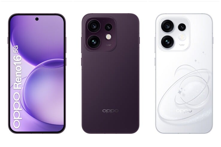 Обычный OPPO Reno 16.