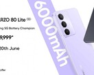 Realme Narzo 80 Lite 5G выпускается в кристально-фиолетовом и ониксово-черном цветовых вариантах (Источник изображения: Realme)