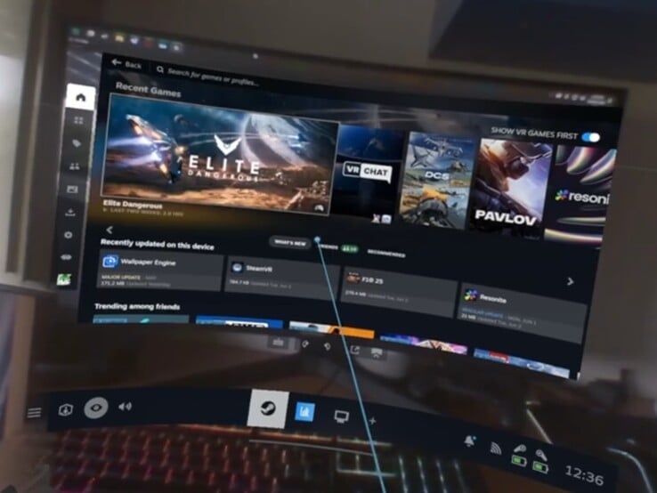 Интерфейс Steam Frame напоминает Steam в режиме Big Picture Mode.