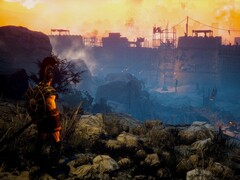 Изображение, показывающее город в игре Achilles: Legends Untold.