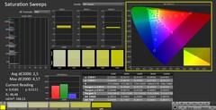 CalMAN: color saturation