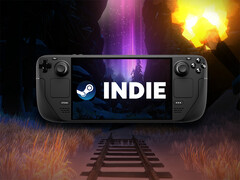 Устройство Steam Deck с надписью 