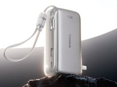 SuperCharge Pro 3-в-1 поставляется с двумя кабелями: встроенным и съемным. На фото: рекламный рендер пауэрбанка.