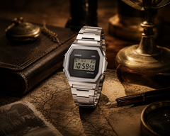Модель Casio A1000SP-7 имеет полностью металлический корпус