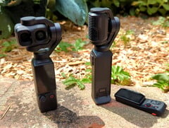 DJI Osmo Pocket 4P рядом с Insta360 Luna Ultra