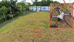 Случайно обнаруженный в парке горным велосипедистом: DJI Mini 5 Pro, запуск которого ожидается уже в августе. (Источник изображения: Mauro Tandoi, отредактировано)