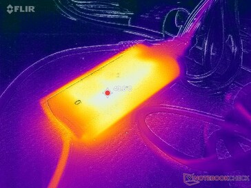 Адаптер переменного тока достигает температуры более 41 C при работе с высокими нагрузками
