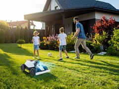 Роботизированная газонокосилка Mammotion Luba mini AWD LiDAR скоро появится на рынке. (Источник изображения: Mammotion)