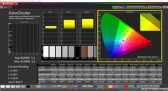 CalMAN ColorChecker (после калибровки, DCI-P3)