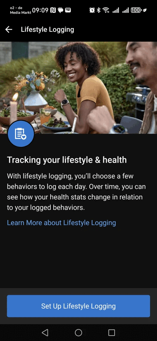 Снимок экрана инструмента Garmin Lifestyle Logging. (Источник изображения: Скриншот)
