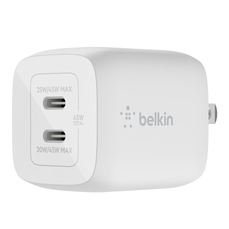 BOOSTCHARGE PRO Dual USB-C GaN Wall Charger 45 W (Изображение: Belkin)