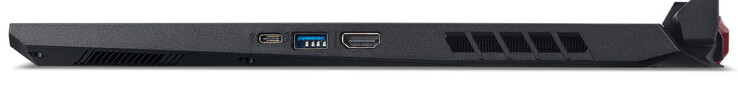 Правая сторона: UBS 3.2 Gen 2 (Type-C), USB 3.2 Gen 1 (Type-A), HDMI