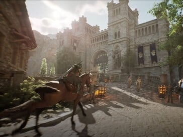 Визуально ArcheAge Chronicles есть что предложить. (На изображении: скриншот из официального трейлера ArcheAge Chronicles.)