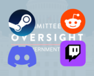 Руководители 4 крупных форумов/платформ были вызваны для дачи показаний 8 октября 2025 г. (Источник изображения: Steam, Reddit, Discord, Twitch, Комитет по надзору и правительственной реформе - отредактировано)