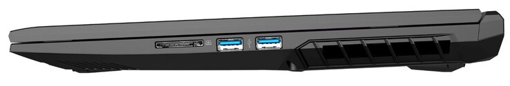 Правая сторона: картридер, 2x USB 3.1 Gen 1 (Type-A)