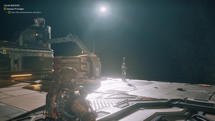 Внешний вид станции располагает Вас в открытом пространстве рядом с Вашим близнецом, а цели направляют Вас по корпусу.