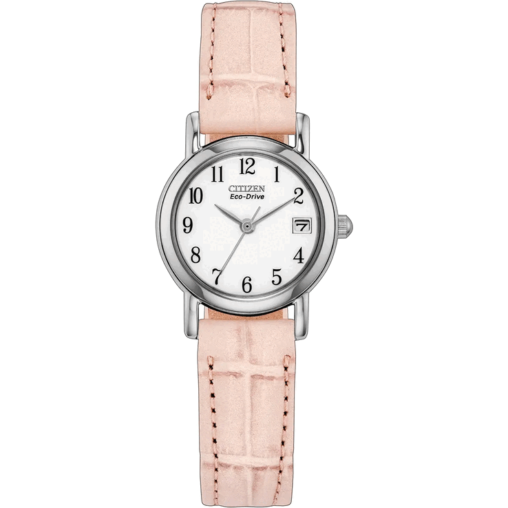 Часы Citizen EW1277-15A оснащены корпусом из нержавеющей стали серебристого цвета