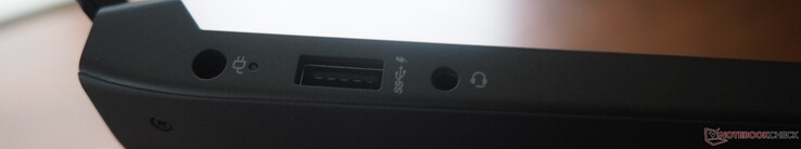 Левая сторона: DC-IN, USB-A 3.0, линейный вход/выход