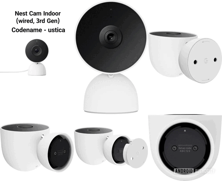 Google Nest Cam Indoor под кодовым названием Ustica (Источник изображения: Android Authority)
