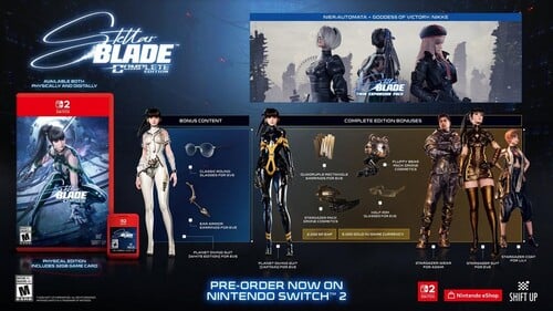 Отображается реклама игры «Stellar Blade Complete Edition»